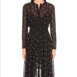 Maje silk black dress